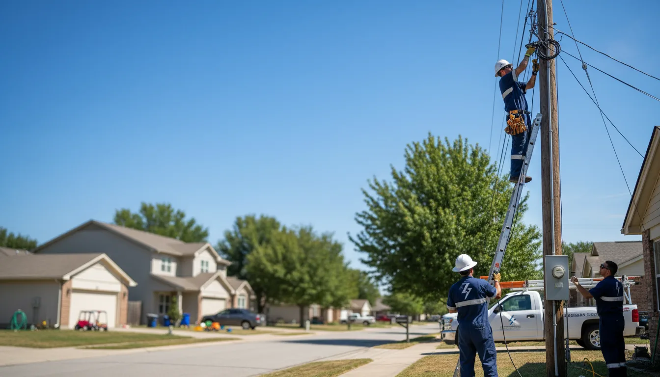 Residential electrician providing installation services in Kirby, AR